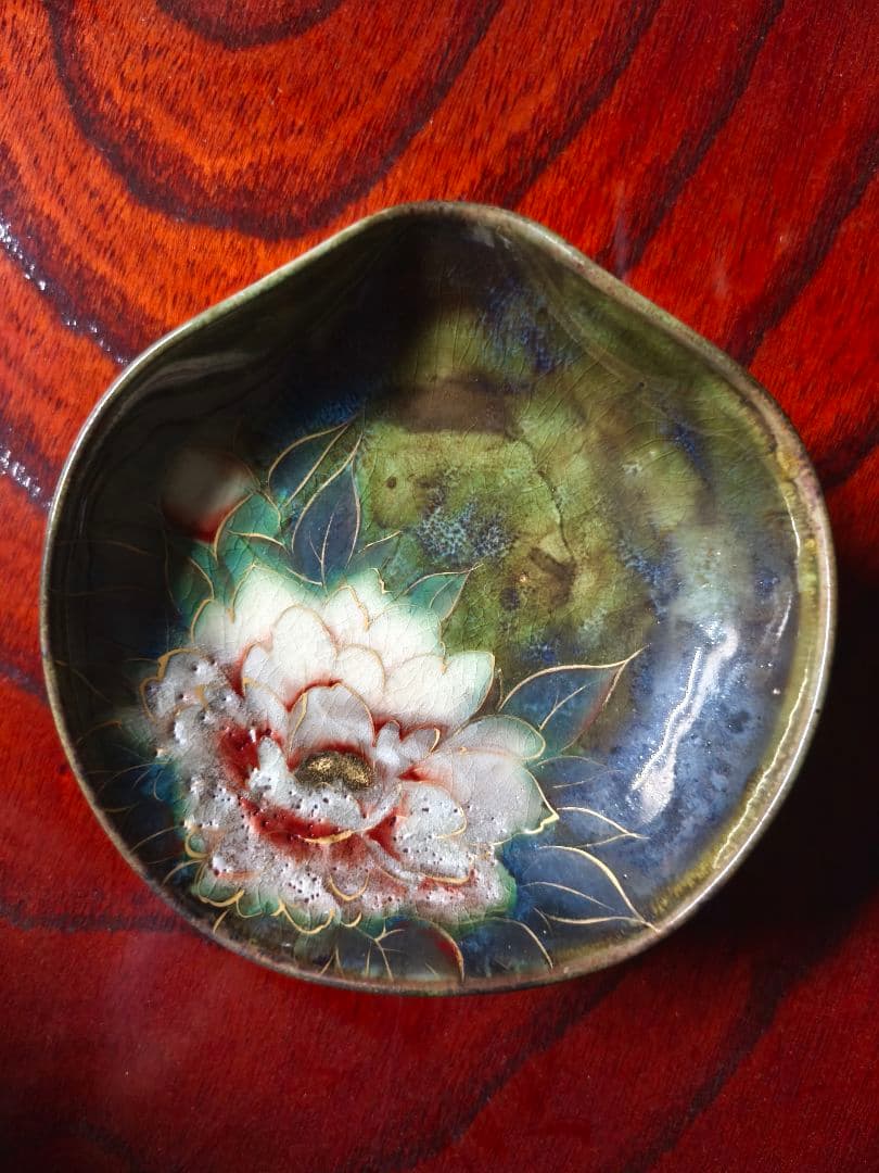 モ*モ様 京焼　清水焼　陶あん　高台皿　５客セット