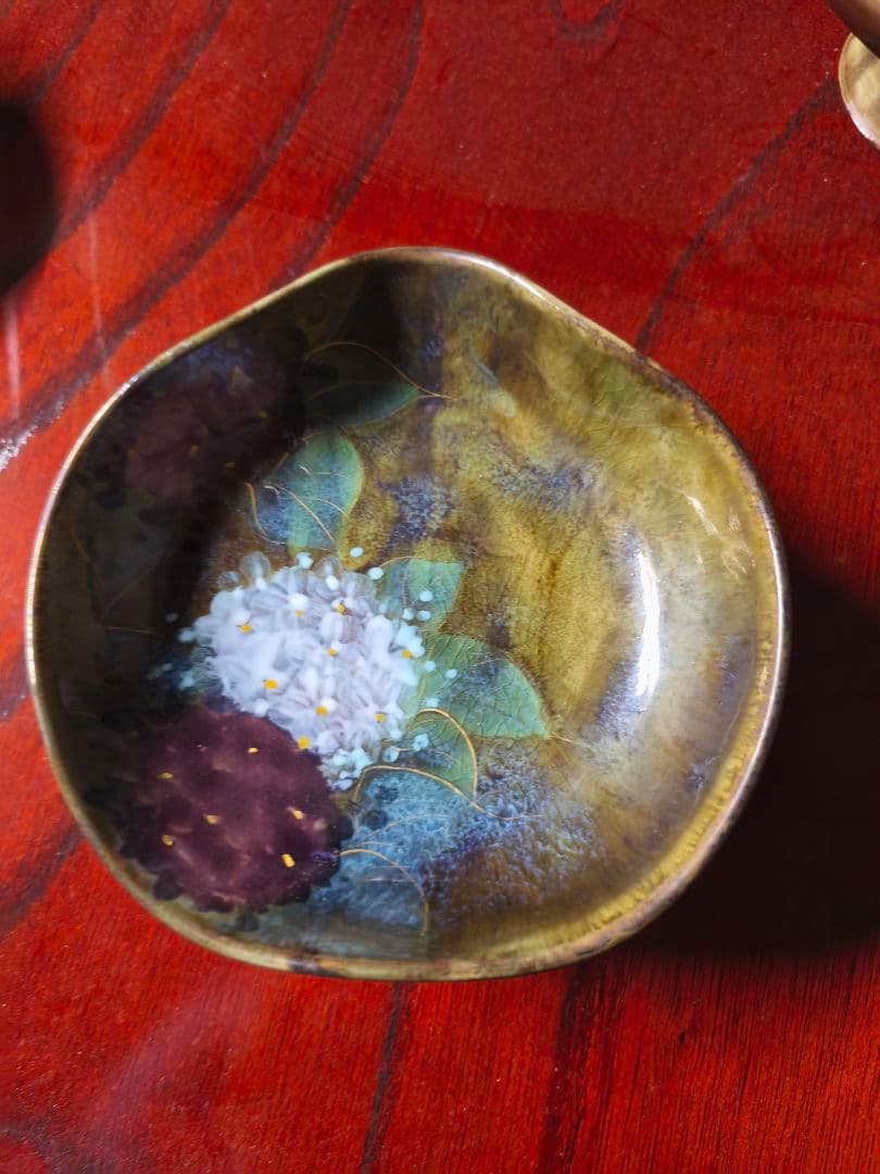 モ*モ様 京焼　清水焼　陶あん　高台皿　５客セット