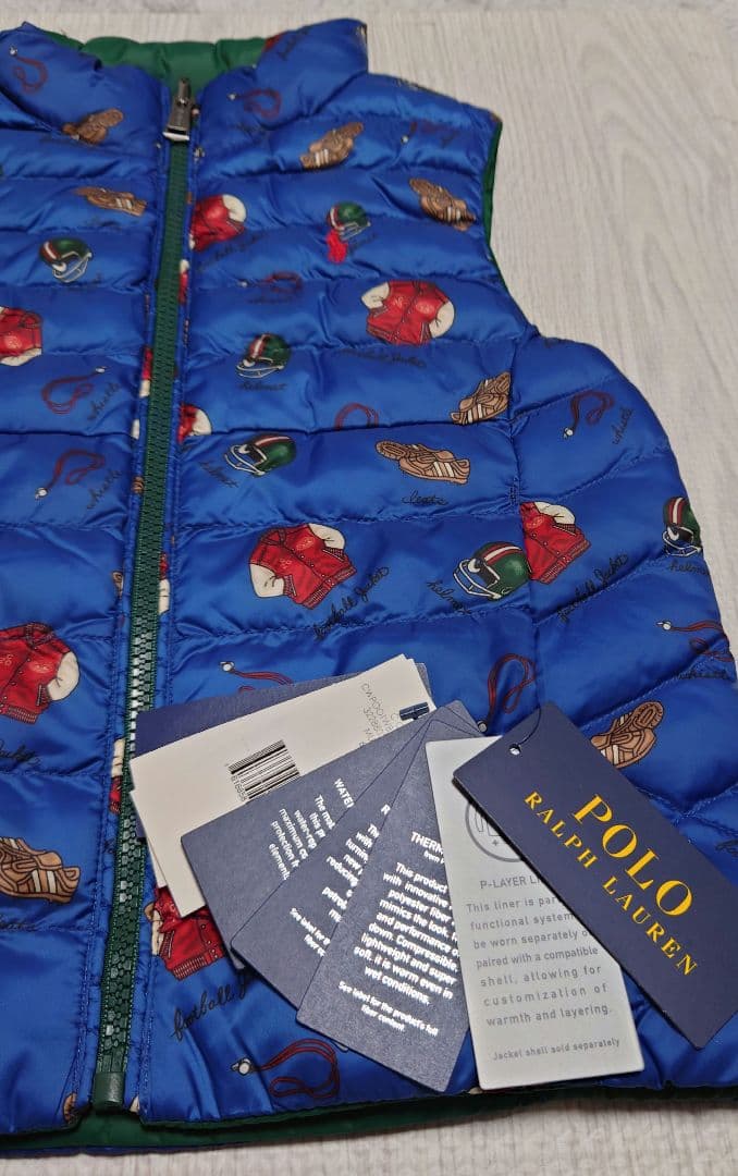 ポロ　ラルフローレン　P-Layer 2 リバーシブル ベスト