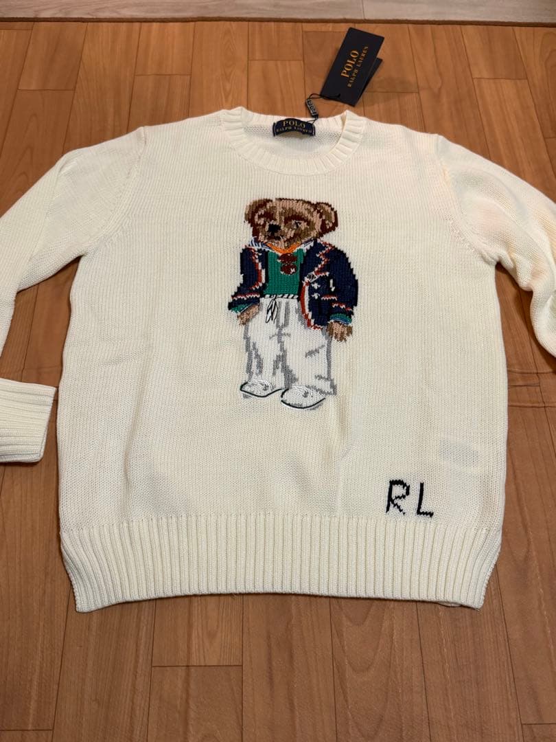 Polo ラルフローレン　ポロ　ベアー刺繍　ニットセーター
