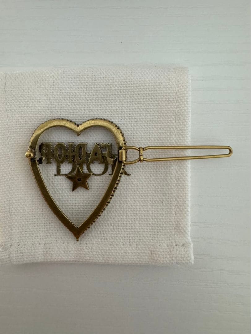 ディオール ヘアバレッタ ヘアクリップ J'ADIOR ハート