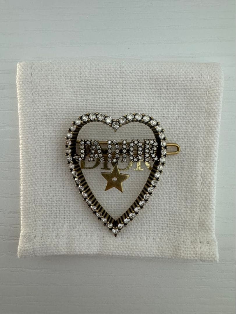 ディオール ヘアバレッタ ヘアクリップ J'ADIOR ハート