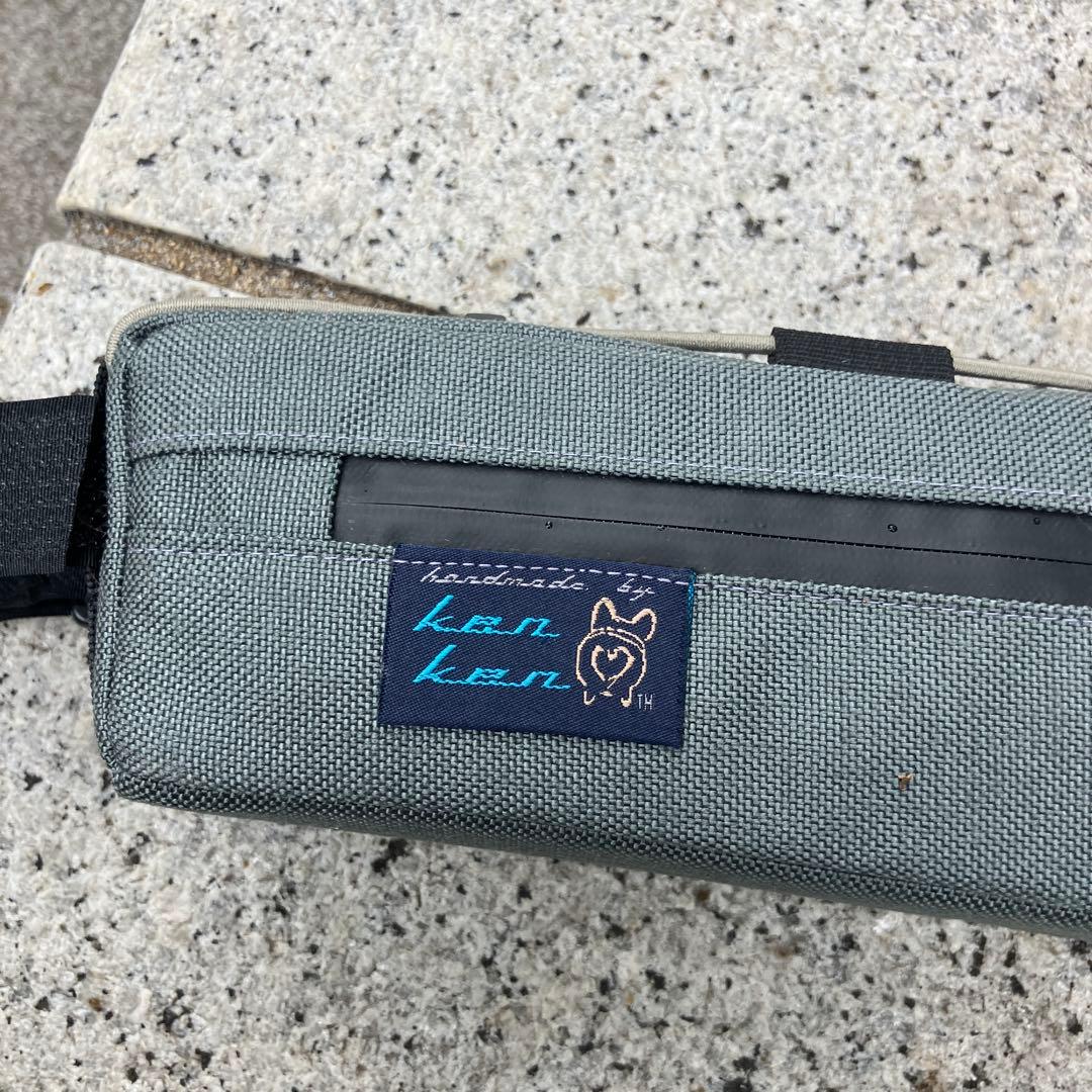 ハンドメイドフレームバッグ　コーデュラ1000 グレー　46cm