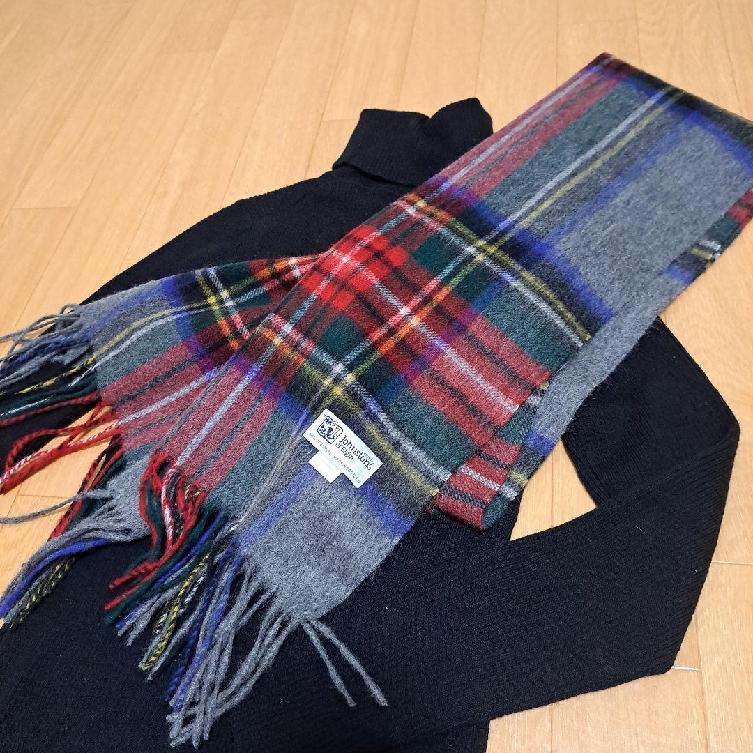 ♡最終値下！美品 JOHNSTONS ジョンストンズ 中判ストール　チュワート