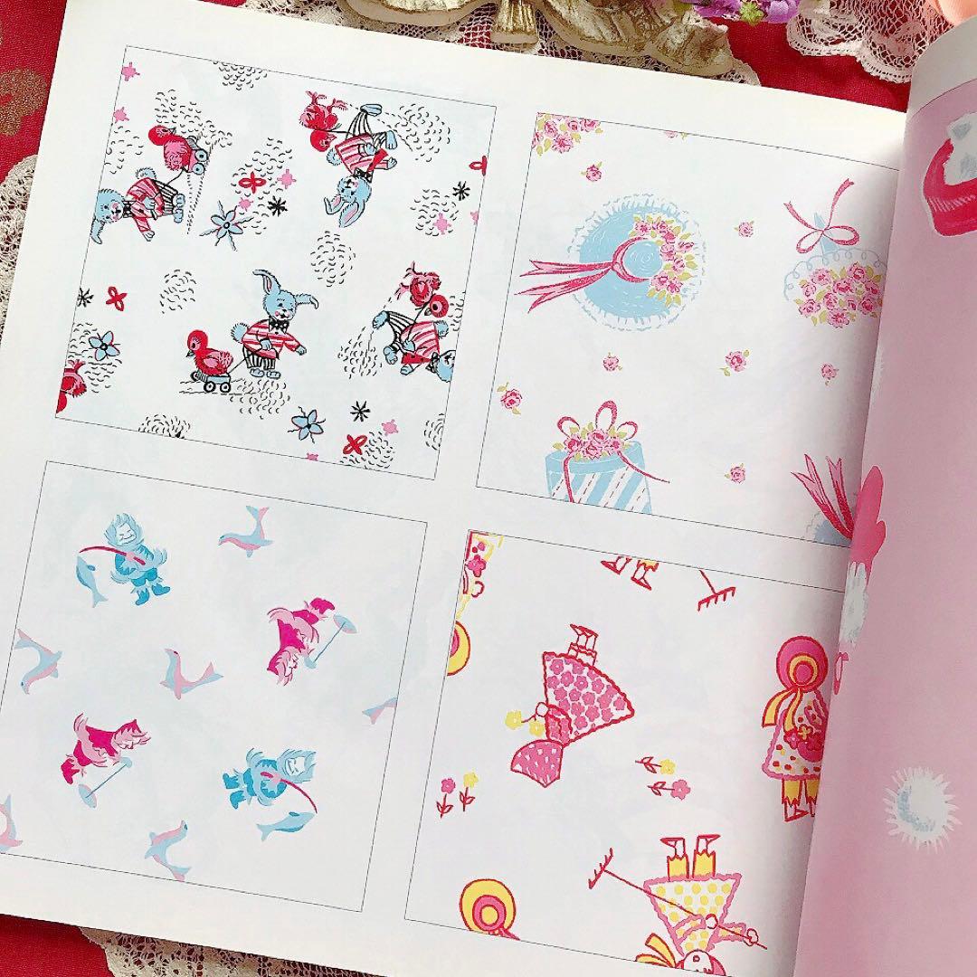 レトロアニマル ヴィンテージ子供服 テキスタイル洋書♡素材CD-ROM付き 猫