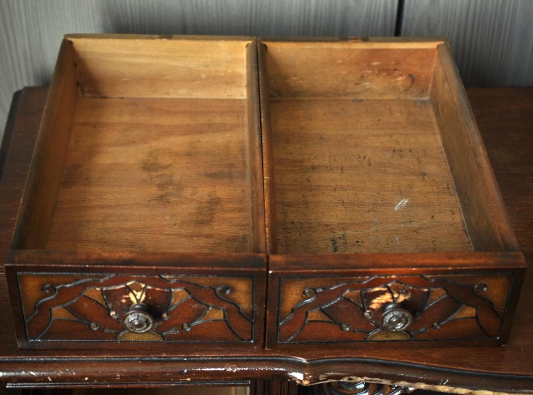 ヴィンテージ ワークデスク キャスター付き 木製 TA2027