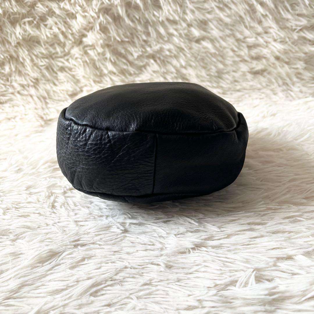 未使用級✨20/80 トゥエンティーエイティー　ハンドバッグ　ブラック　レザー