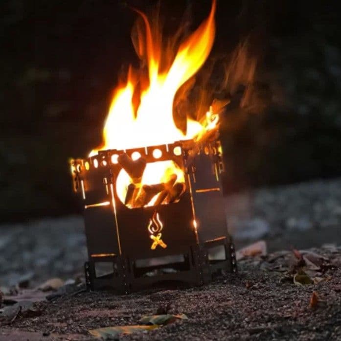 【グリル付属チタン焚き火台】 FlexFire6 Plus 独 Bushbox