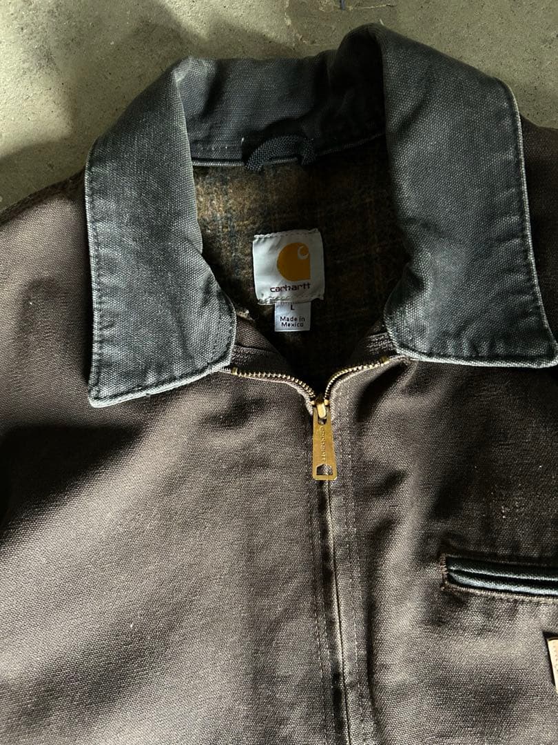 carhartt detroit jacket j97 dkb Lサイズ　古着