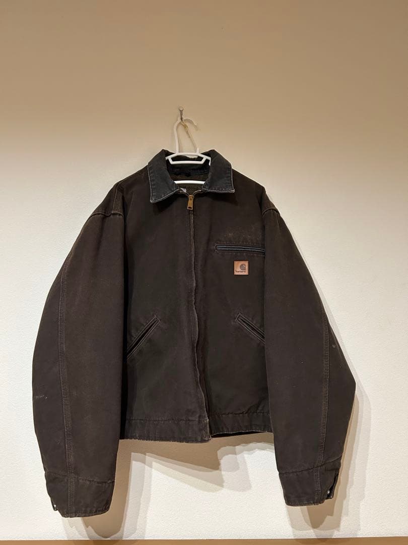 carhartt detroit jacket j97 dkb Lサイズ　古着
