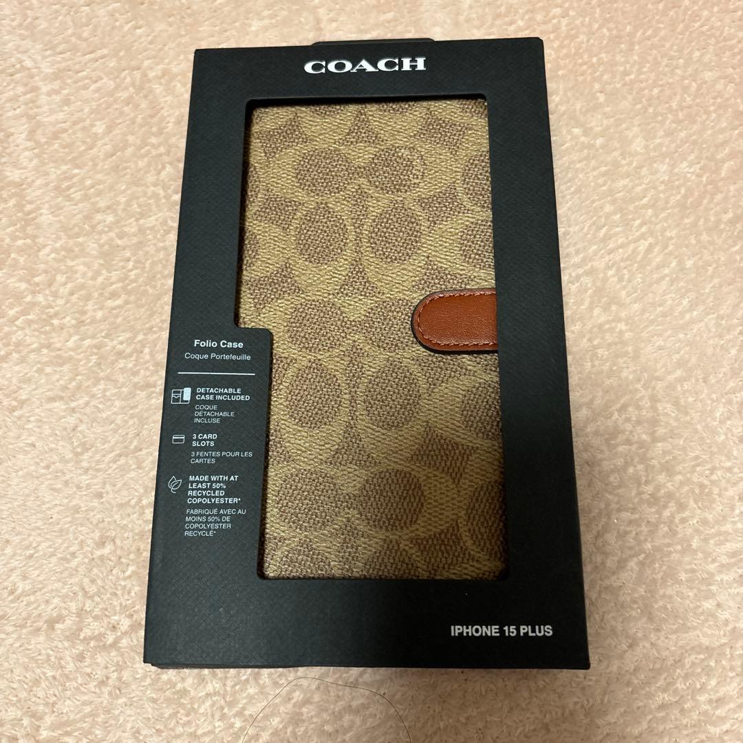 coach iPhone15plus手帳型ケース