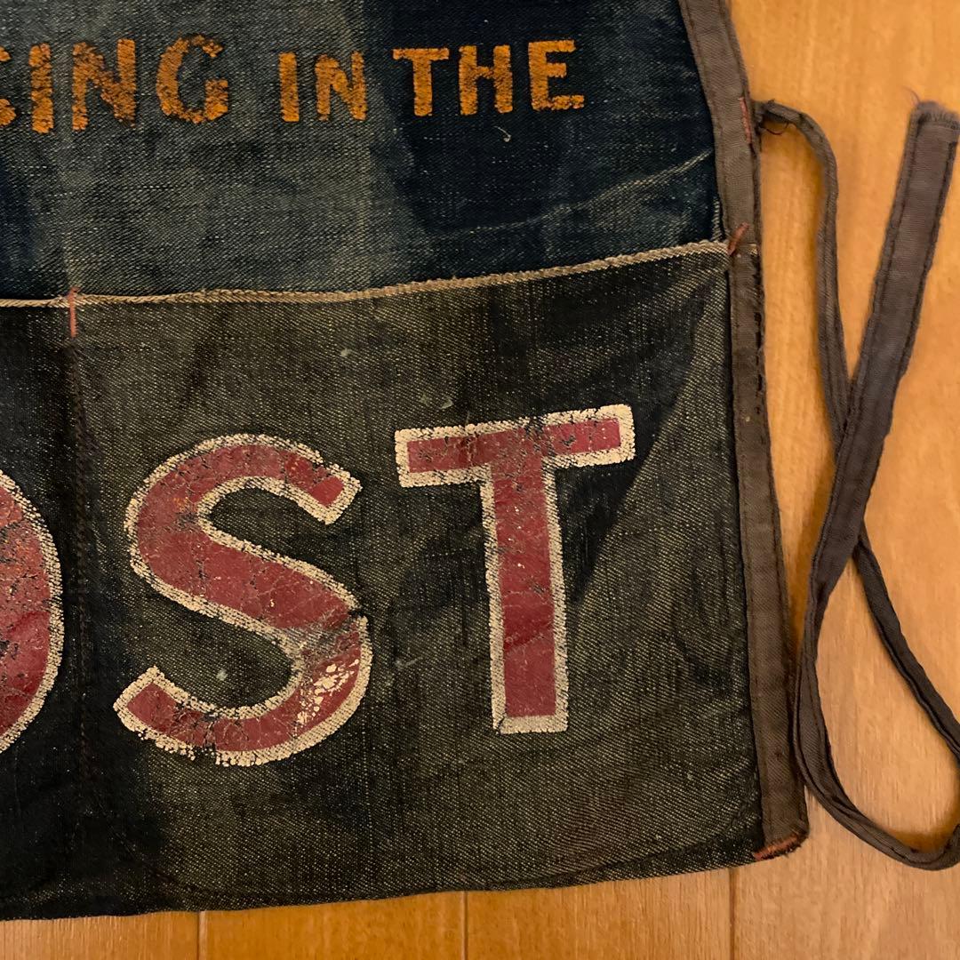 【30'sヴィンテージ】ニュースボーイ デニム エプロン