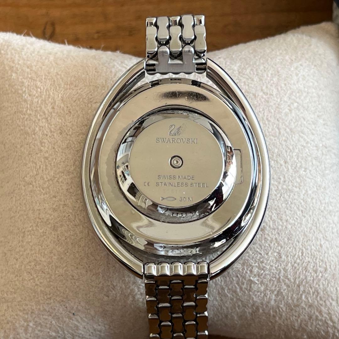 スワロフスキー Swarovski クォーツ腕時計 シルバー/ブラック
