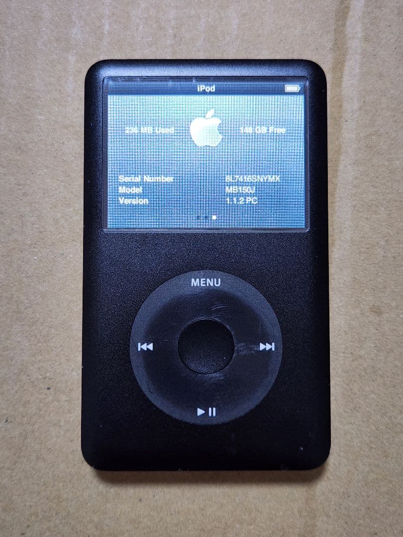 Apple iPod Classic 160GB A1238 ブラック　黒