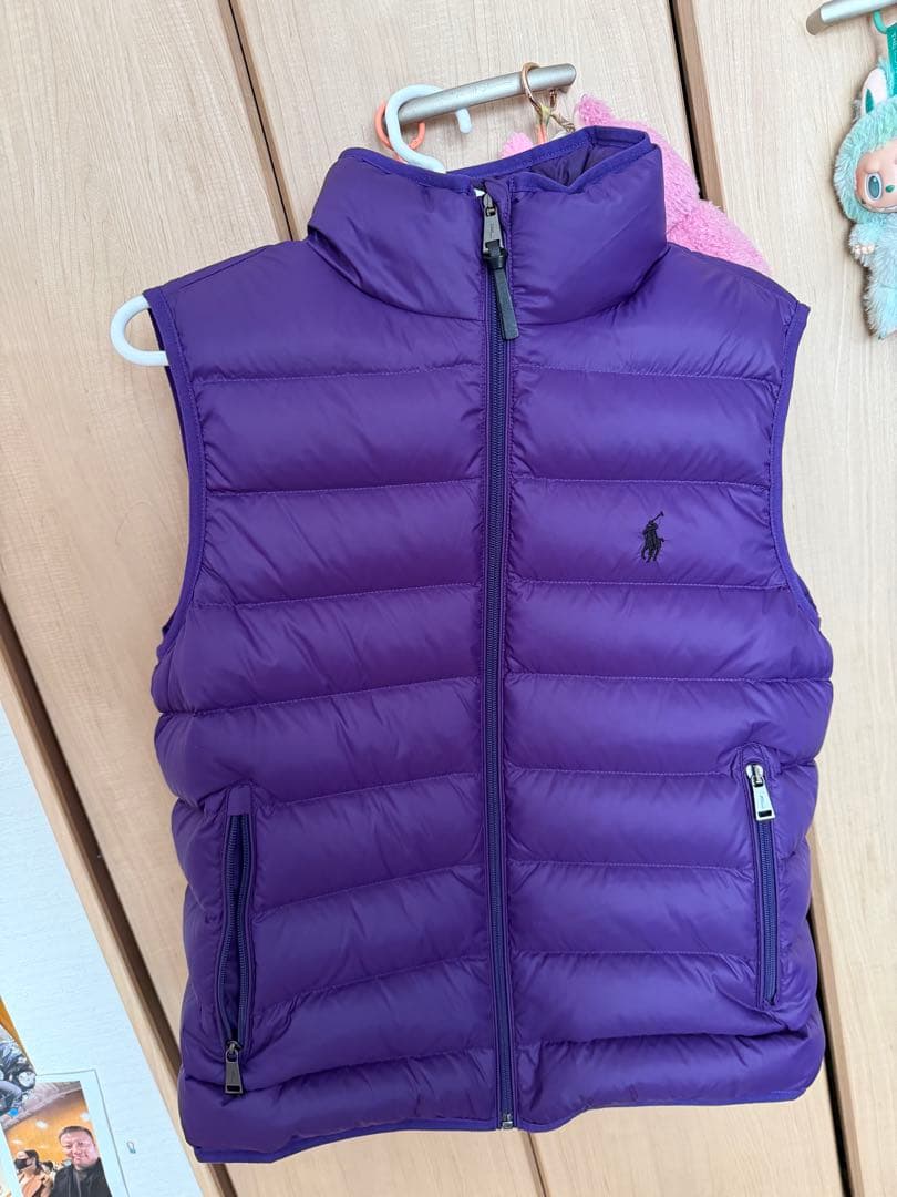 ラルフ・ローレン パープル ダウンベスト