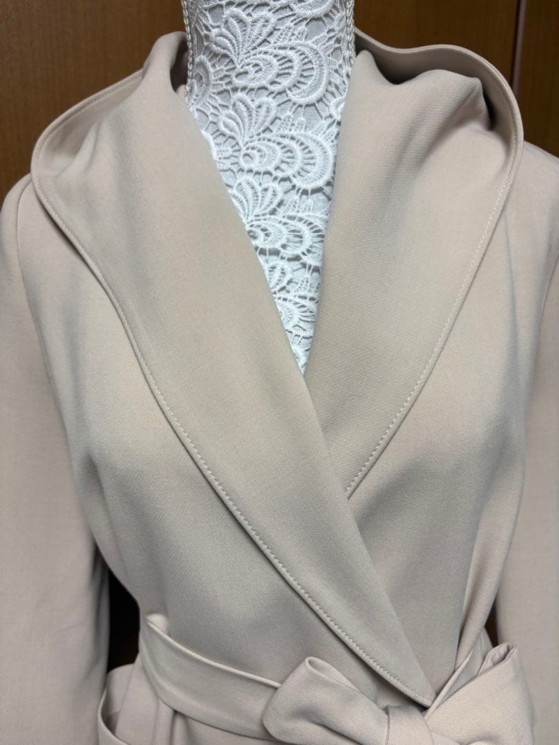 美品　アナイ　ダブルクロス フードコート　ロングガウン