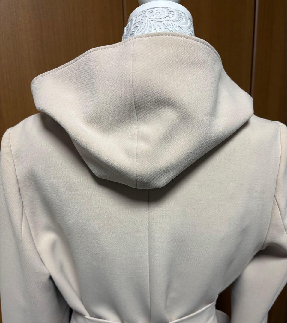 美品　アナイ　ダブルクロス フードコート　ロングガウン