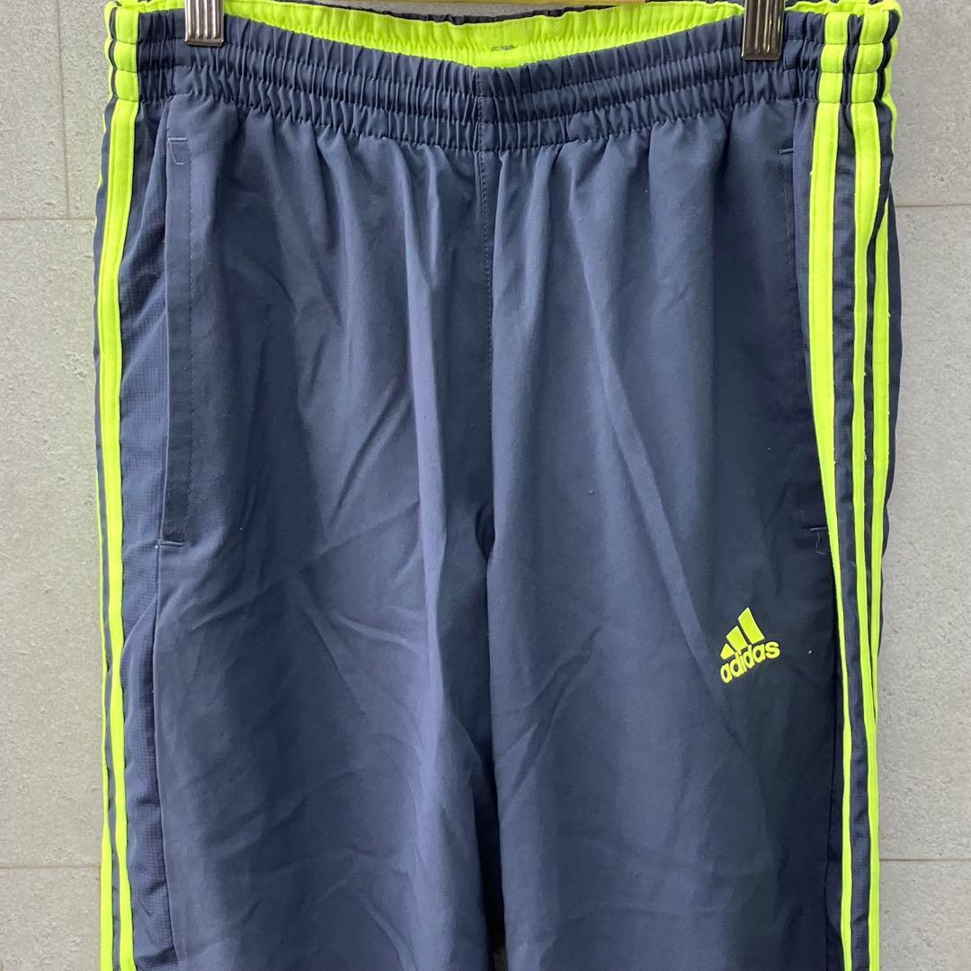 adidas アディダス ジャージ上下 メンズセットアップ メッシュ M 紺 黄