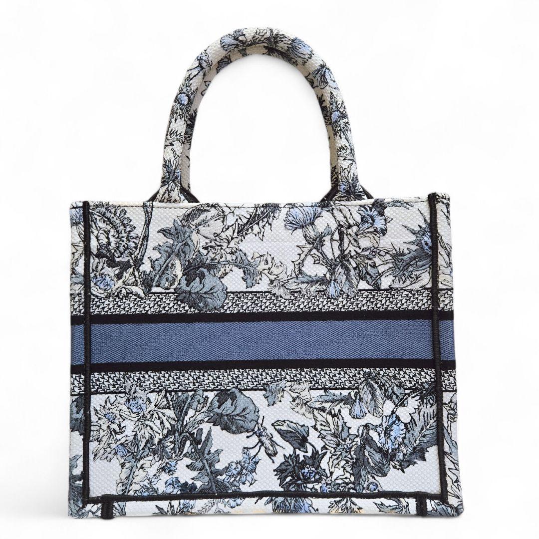 【ほぼ未使用】ディオール ブックトート スモール トートバッグ 青【希少】