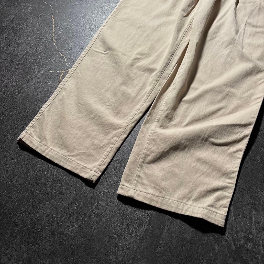 古着PolobyRalphLaurenポロチノUSA製アイボリーW33アメカジ