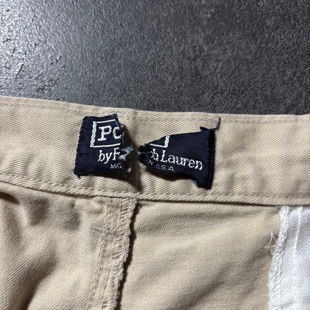 古着PolobyRalphLaurenポロチノUSA製アイボリーW33アメカジ