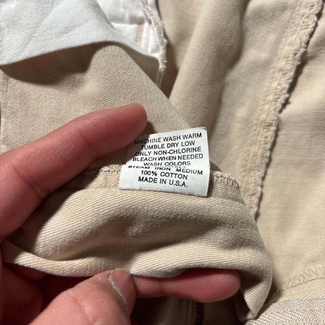 古着PolobyRalphLaurenポロチノUSA製アイボリーW33アメカジ