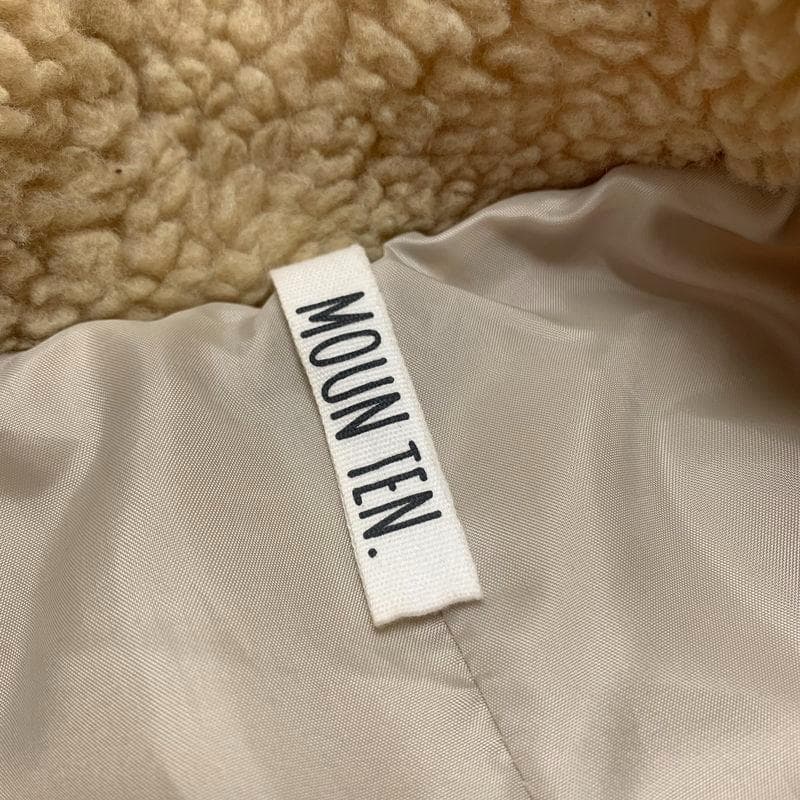 MOUN TEN. マウンテン boa half ボア コート ジャケット 0