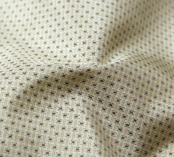 7816■　本場白大島紬　経緯男絣　美品