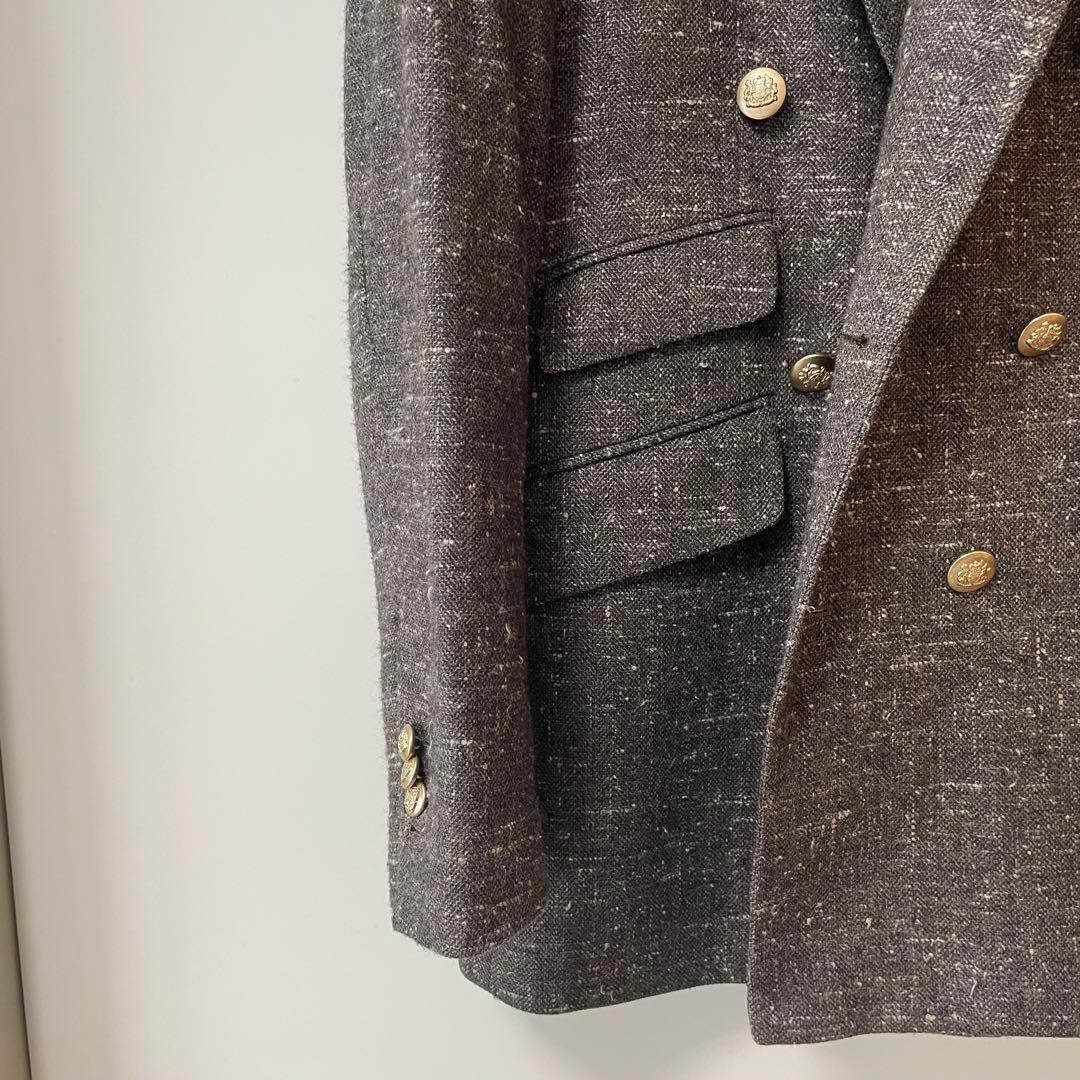 【極美品】E.THOMAS生地　ダブルジャケット(オーダー)