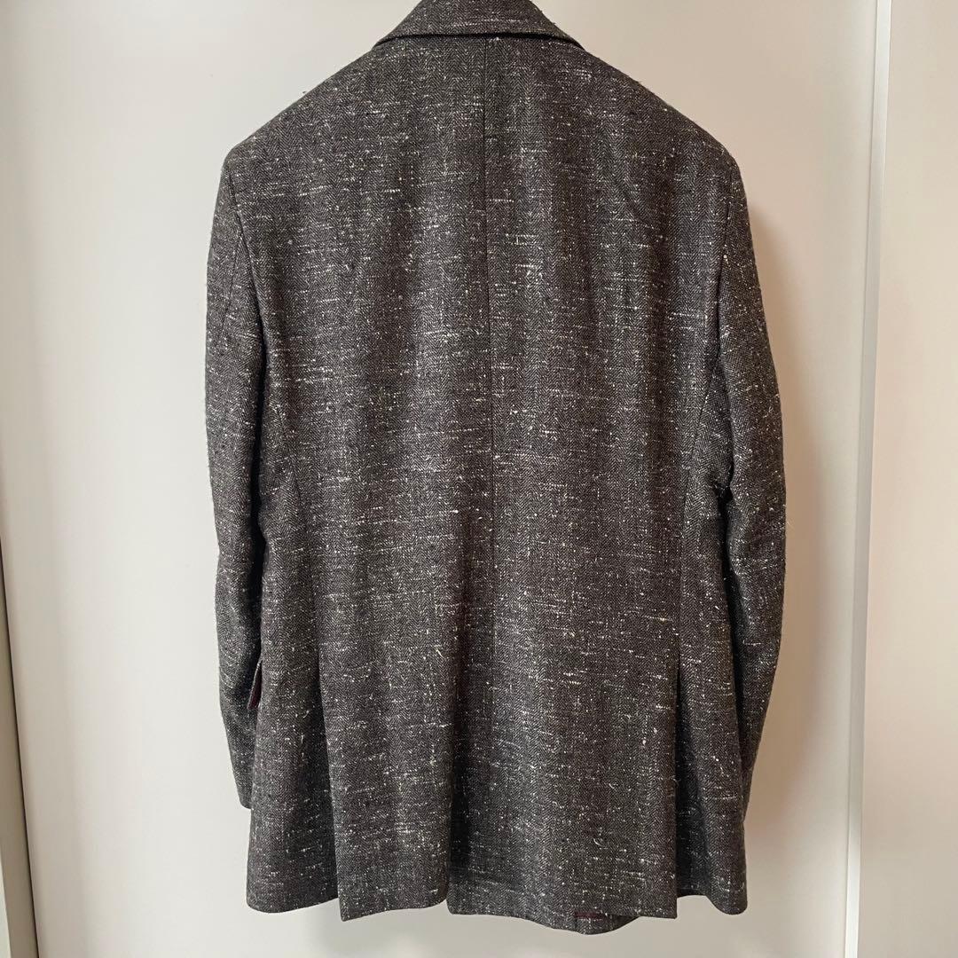 【極美品】E.THOMAS生地　ダブルジャケット(オーダー)