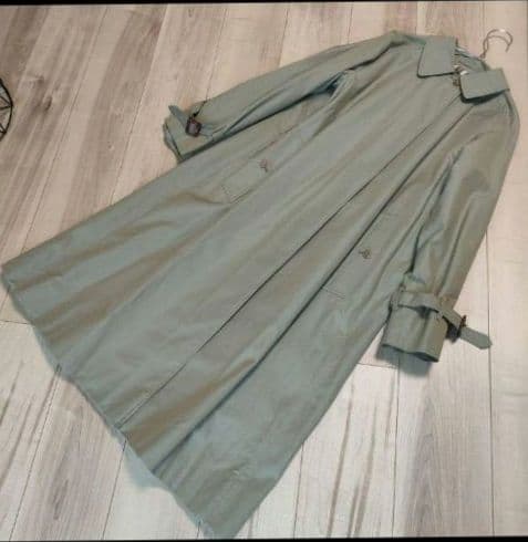 美品 1枚袖 BURBERRY　ステンカラー コート/白タグ 90年代