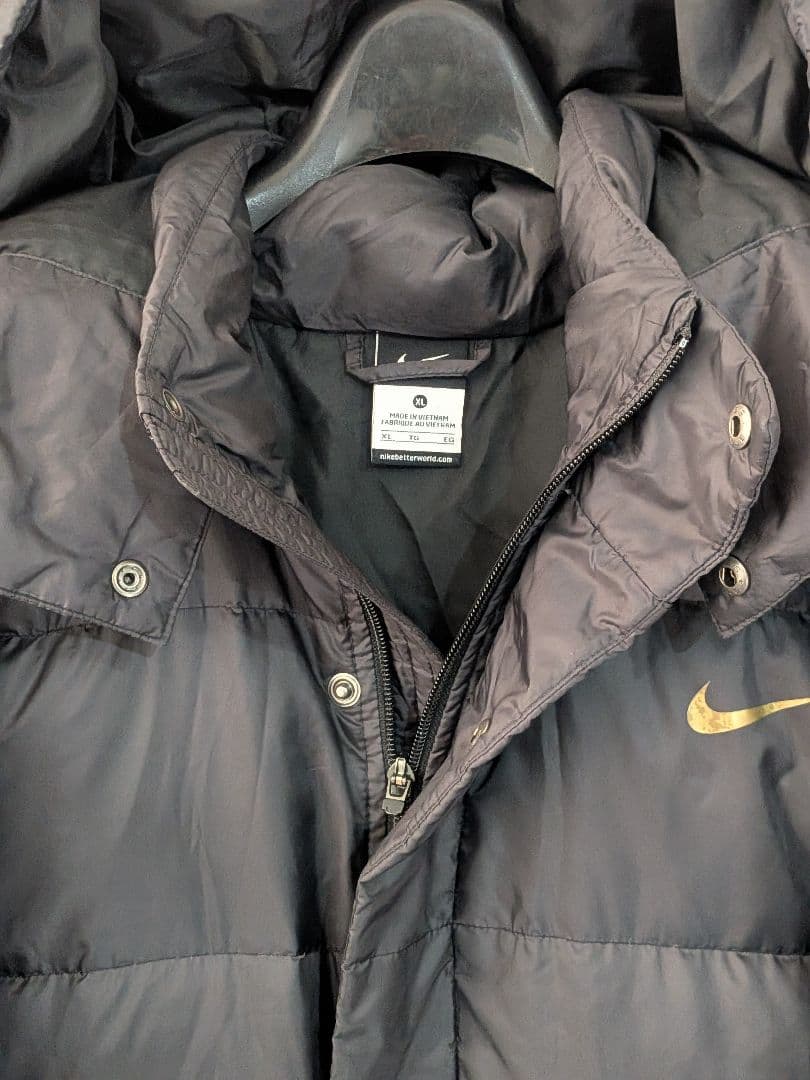 NIKE ナイキ ダウン ロング ベンチコート XL 黒