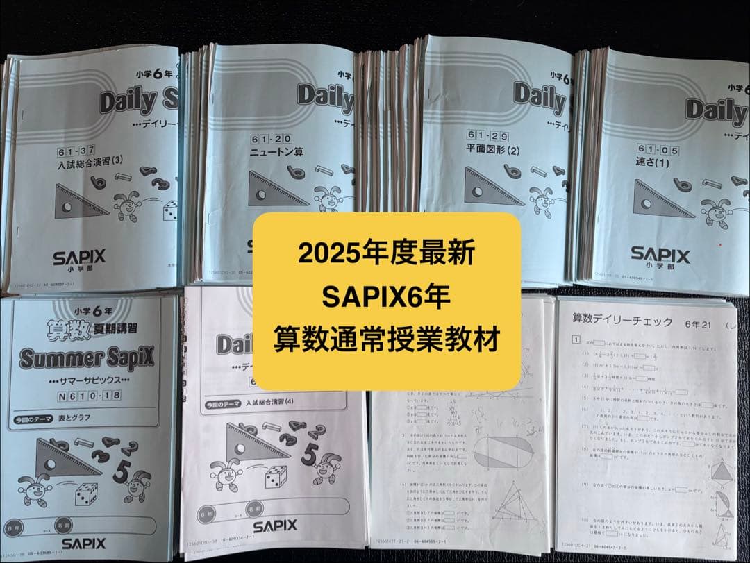 サピックス6年算数　通常授業教材一式