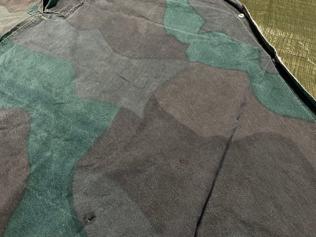 お*い様 スウェーデン軍　軍幕　パズルカモ迷彩 コットン 三角テント