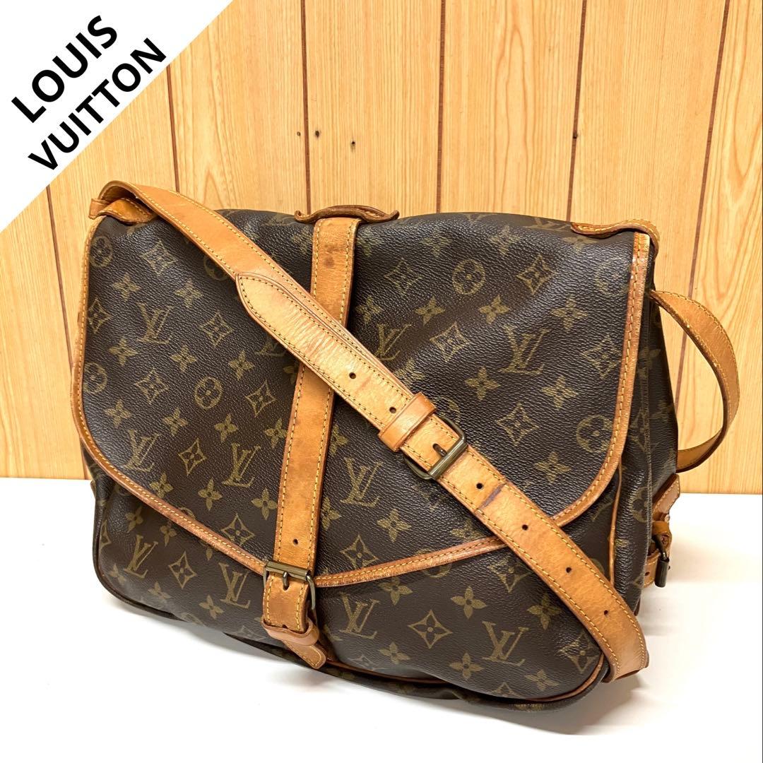 ES114 LOUIS VUITTON ルイヴィトン ソミュール35 モノグラム