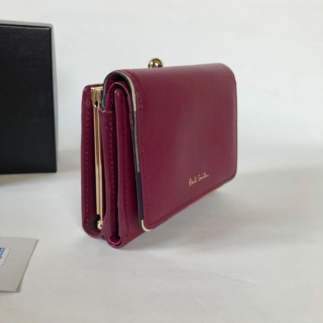 ♡スワールトリム がま口三つ折財布 ポールスミス♡