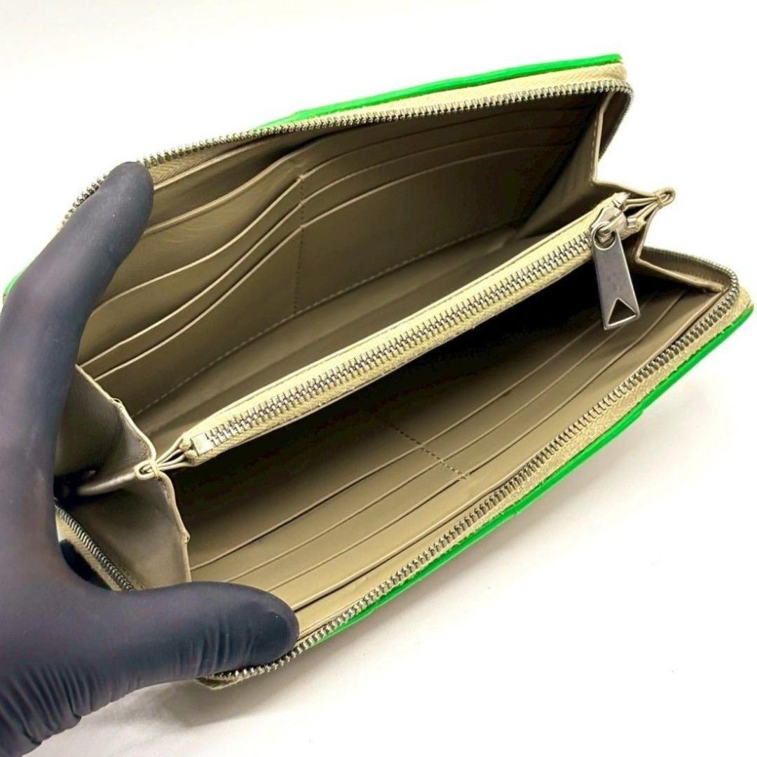 り*ん様 ボッテガヴェネタ　カセット イントレチャート 長財布 ラウンドファスナ