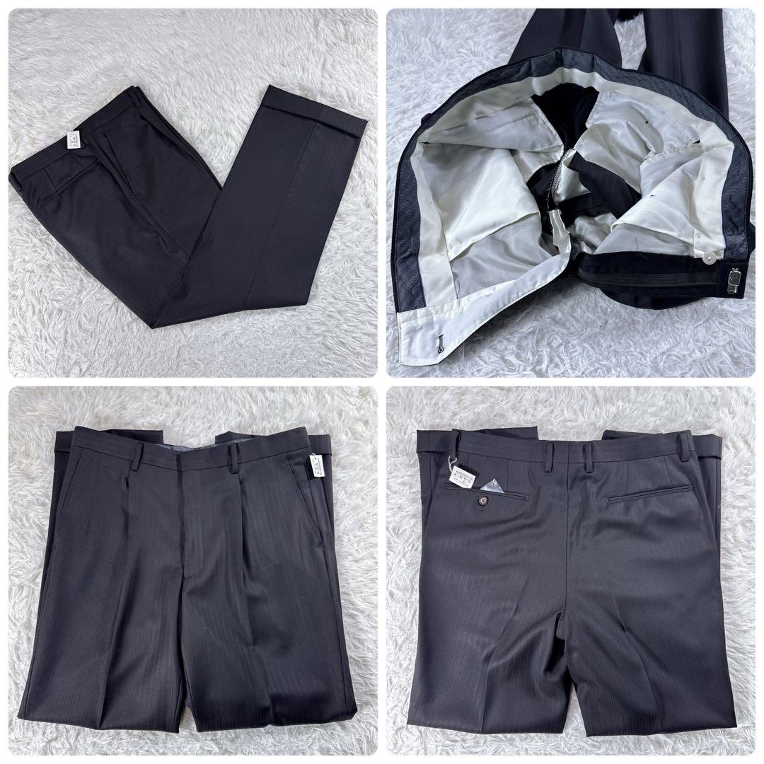 【イタリア生地】サヴィルロウ ドーメル セットアップスーツ ブラウン AB5