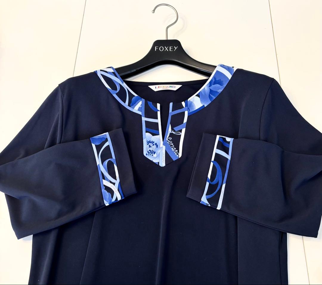 ★LEONARD★ゆったり★ダークネイビーチュニック★４２★