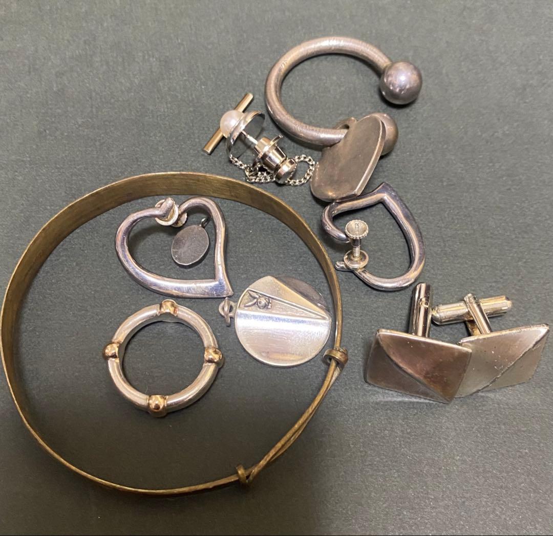 シルバー製品 まとめ売り シルバー925 指輪 イヤリング 70g おまけつき