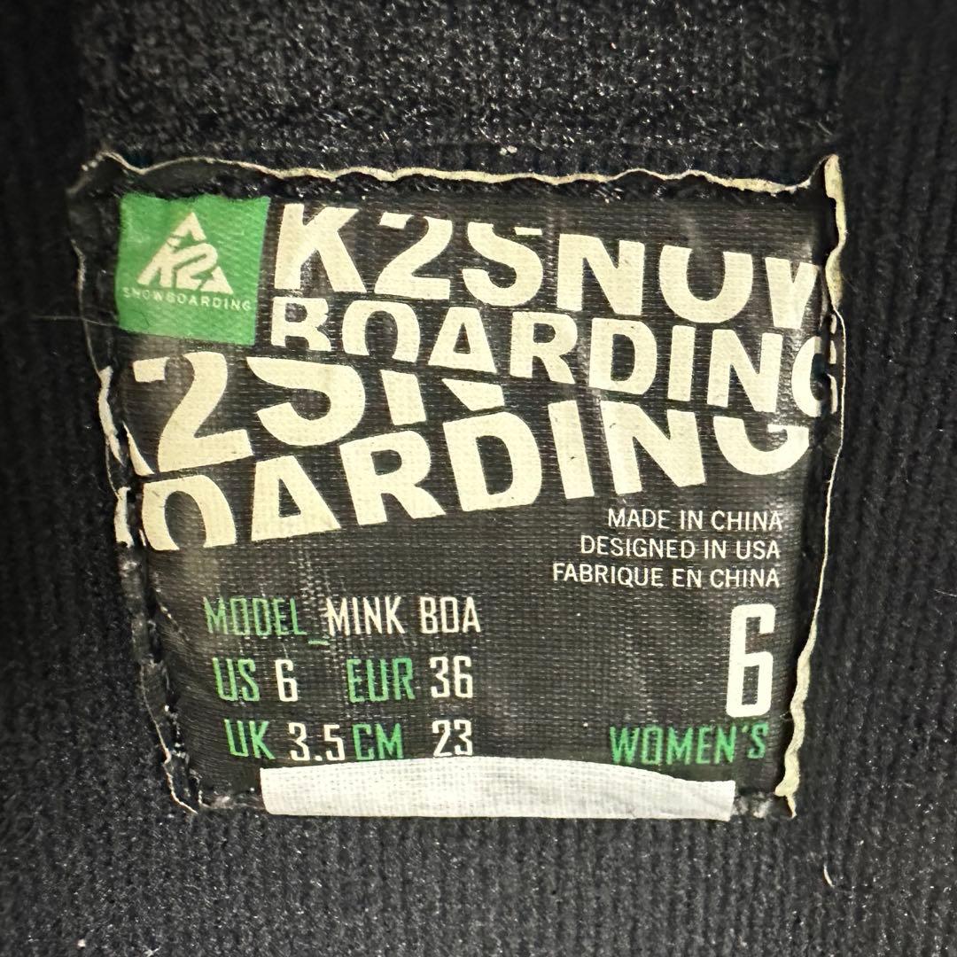 K2 スノーボードBOAブーツ レディース　23.0cm