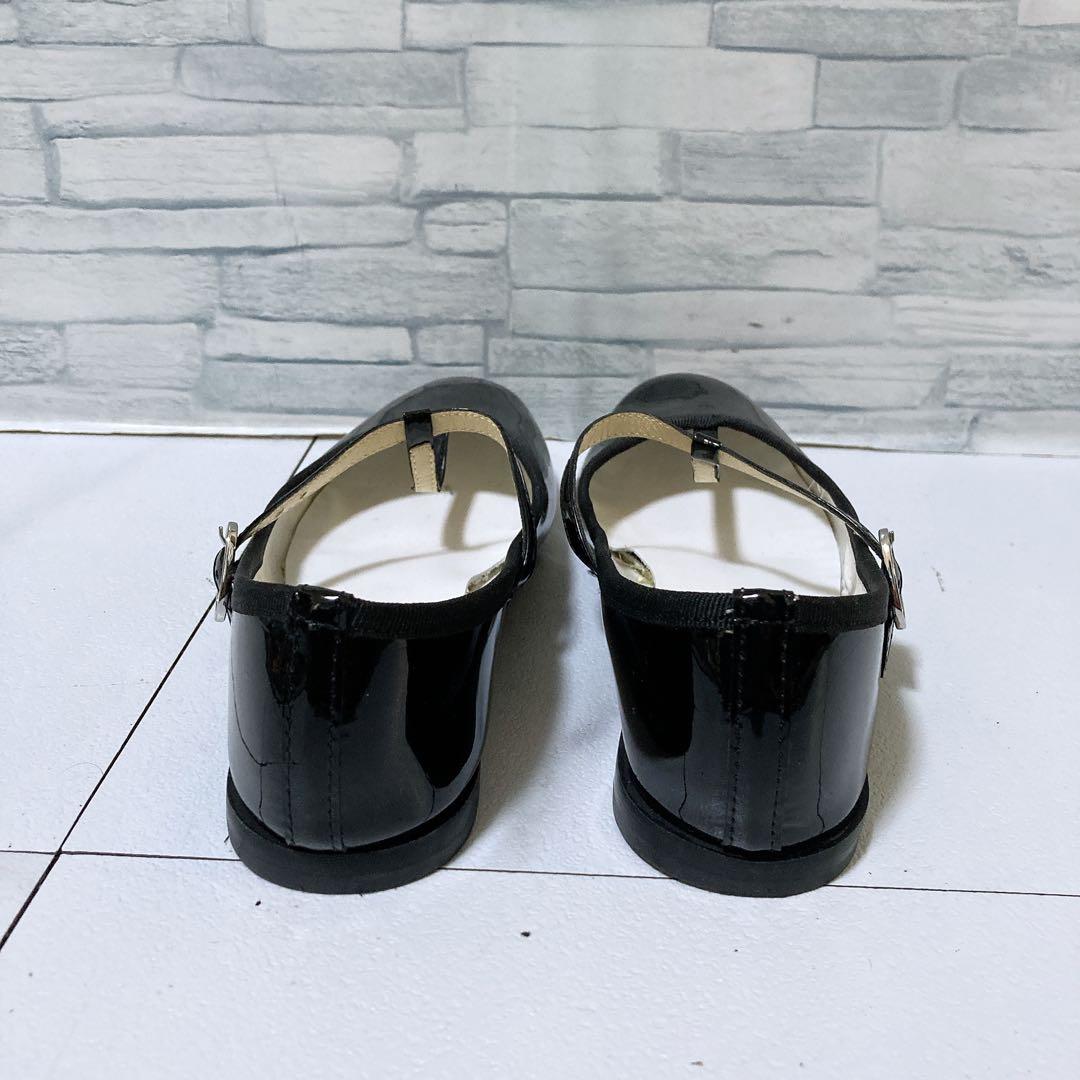 極美品 Repetto レペット Tストラップシューズ バレエシューズ 黒 23