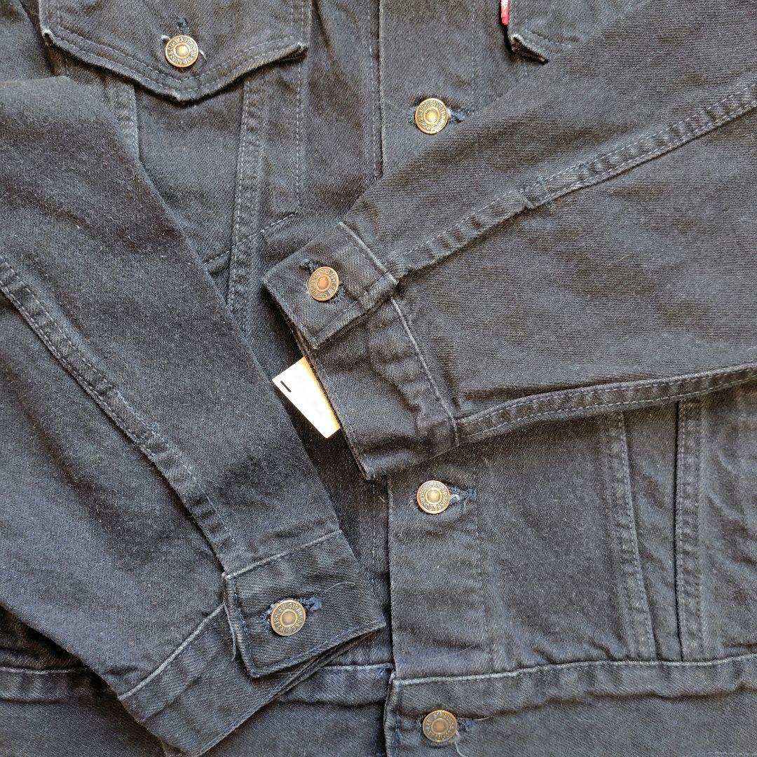 デッドストック　70507-4159　デニムジャケット　USA製　M　ブラック