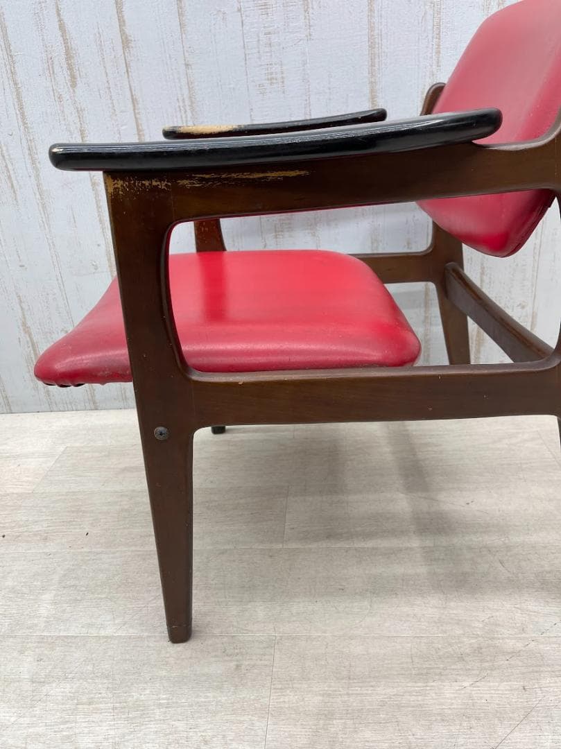 富士ファニチア アームチェア 安楽椅子 ミッドセンチュリー ダイニングチェア