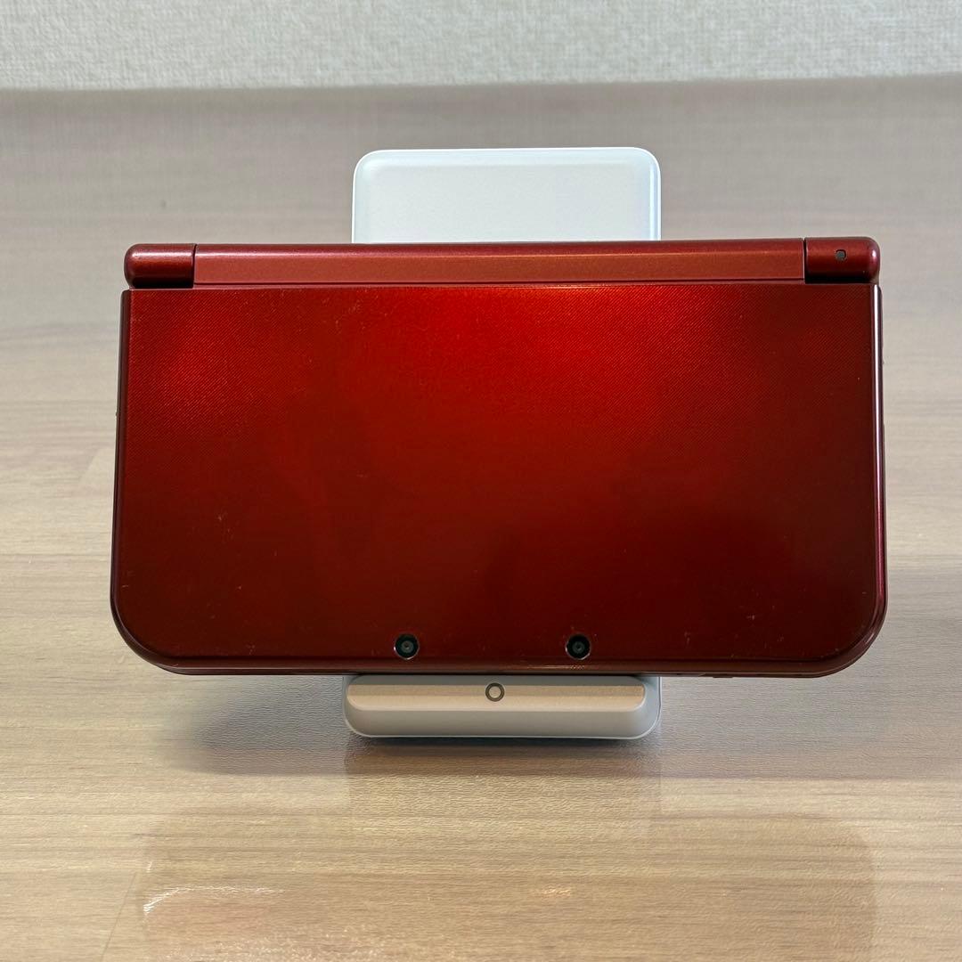 4-082【訳あり】Newニンテンドー3DS LL メタリックレッド 上下IPS