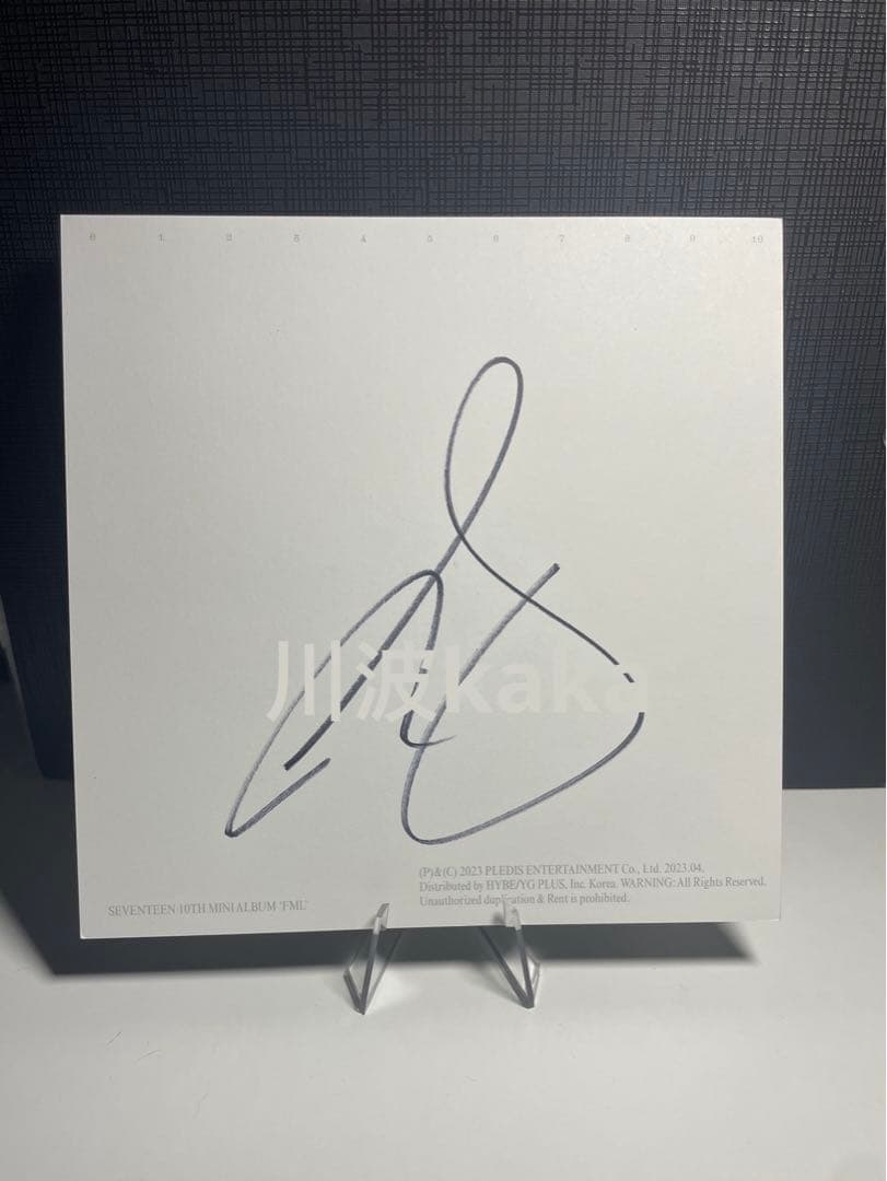 SEVENTEEN FML　ミンハオ　the 8 直筆 サイン　US限定
