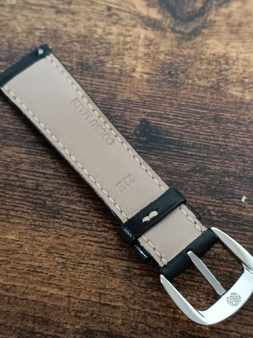 フランク・ミュラー 純正レザーベルト カーフ　黒　純正尾錠付き　美品