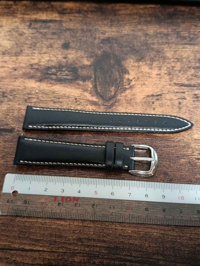 フランク・ミュラー 純正レザーベルト カーフ　黒　純正尾錠付き　美品