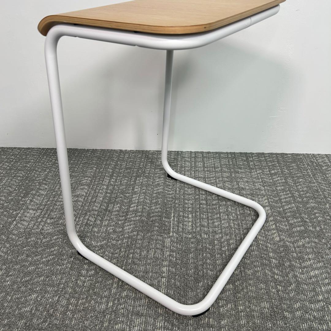 ①Knoll/ノル トボガン プルアップテーブル　ホワイトxホワイトオーク