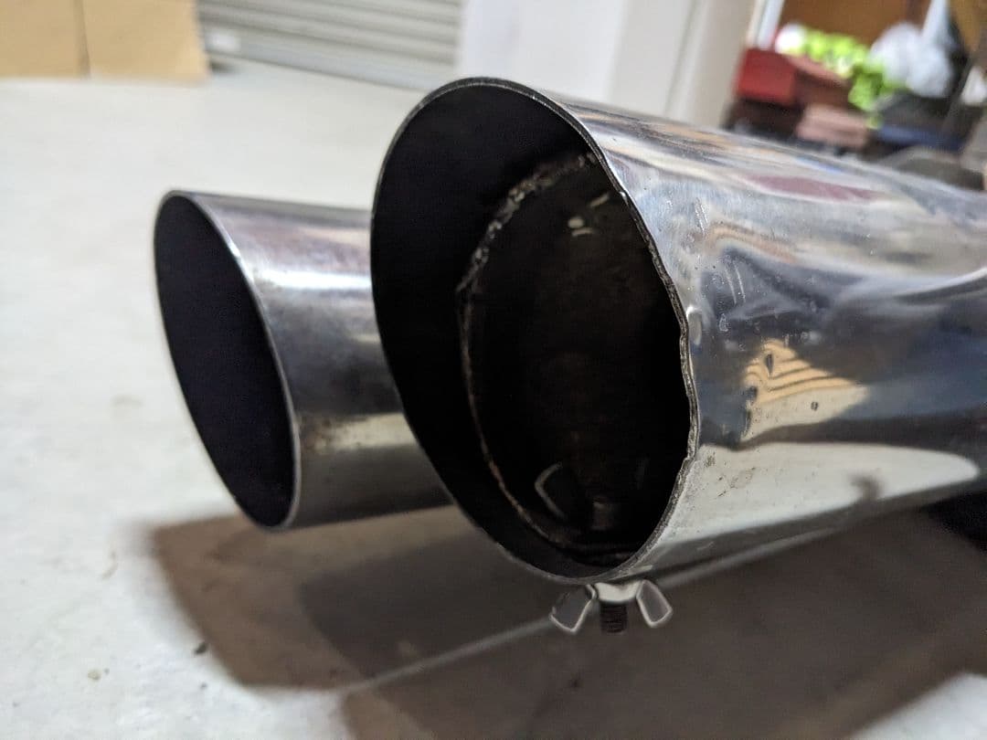 オプションナル豊和　デュアルマフラー　エンドのみ　加工用にどうぞ